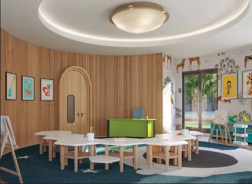 Art and Craft Room interior at Ashiana Aaroham Learning Hub
