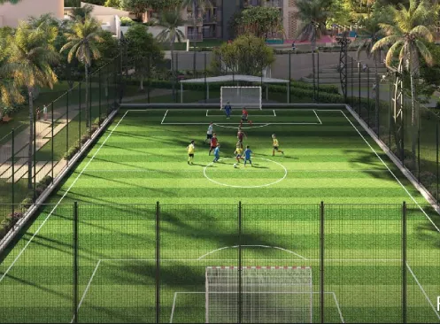 Football field at Ashiana Aaroham Sector 80 Manesar