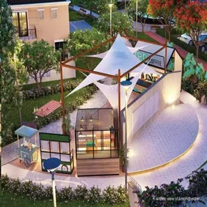 Ashiana Advik surrounded by landscaped gardens and walkways